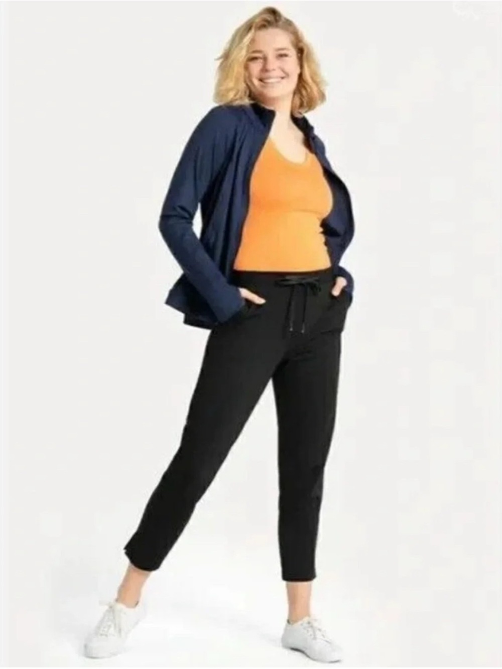 Betabrand Skinny Leg Chelsea Joggers Black XS